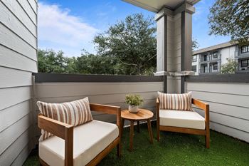 Furnished patio